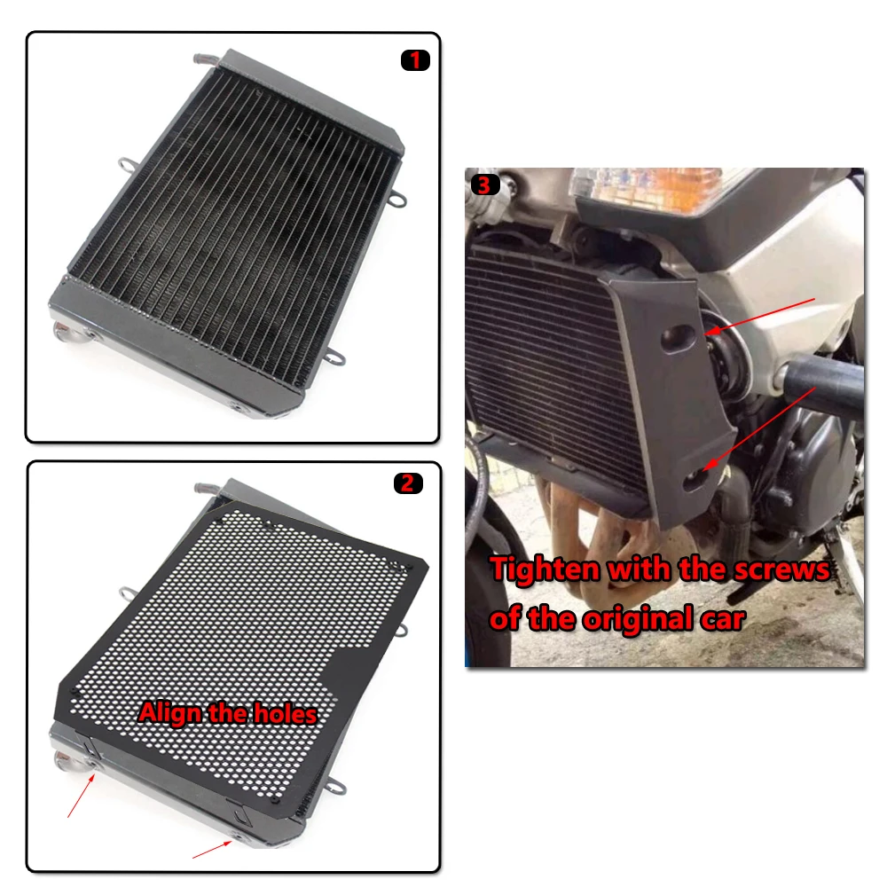 

For SUZUKI GSR 600 GSR600 2006-2012 2007 2008 2009 2010 Motorcycle Radiator Grille Guard Cover Protector Fuel Tank Protection Ne