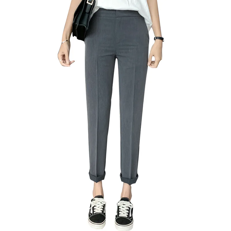 

Spring New Suit Pants Women Pants Feet Pants Formal Wear Business Straight Smoke Pipe Casual Trousers