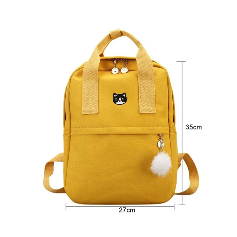 Женские холщовые рюкзаки женские школьные большие вместительные сумки для