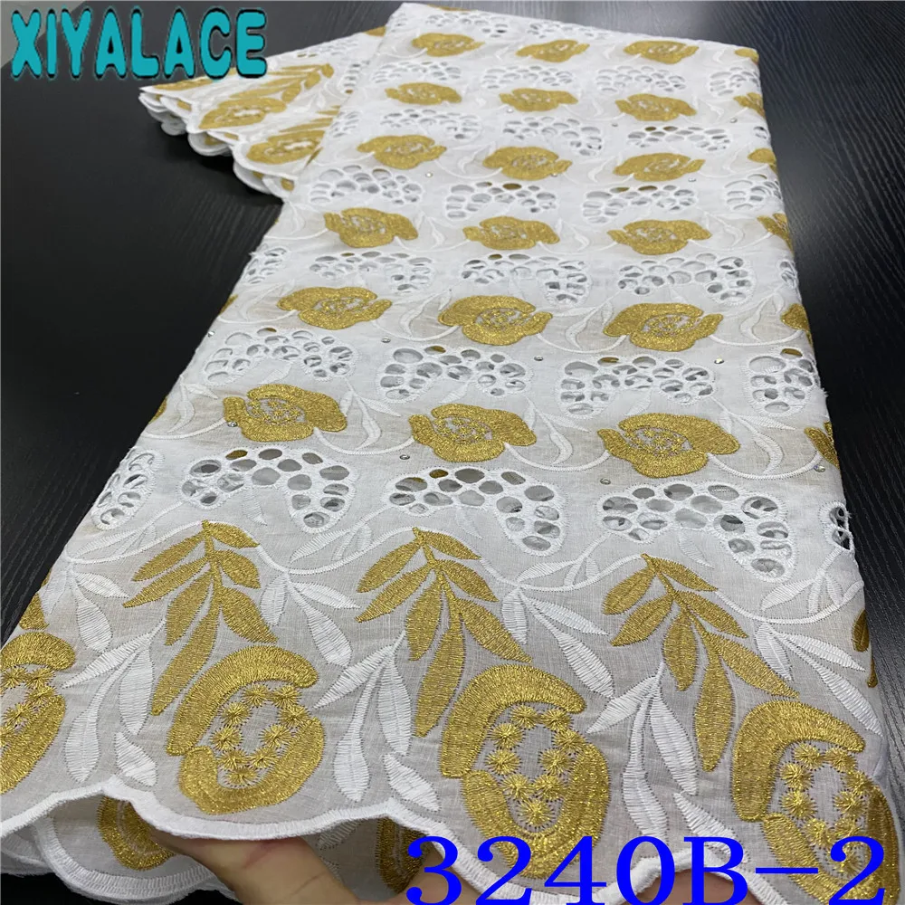 Кружевная ткань из хлопка швейцарская с отверстиями KS3240B в нигерийском стиле 2020 |