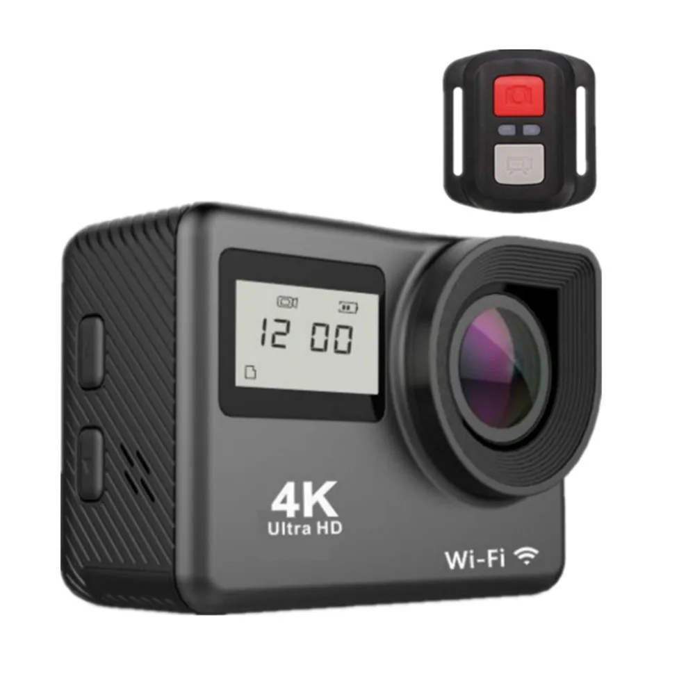 Экшн-камера с сенсорным экраном, wifi 2,0/0,96 дюйма, двойной ЖК-экран, 12 МП, 30 м, водонепроницаемая, DV, 170 градусов, широкоугольный объектив, Спортивная камера