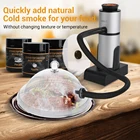 Портативный пистолет для курения BORUiT, деревянный инфузер для курения, Ручной Кухонный инфузор для приготовления пищи, мяса, рыбы, коктейлей, напитков, барбекю, гриля