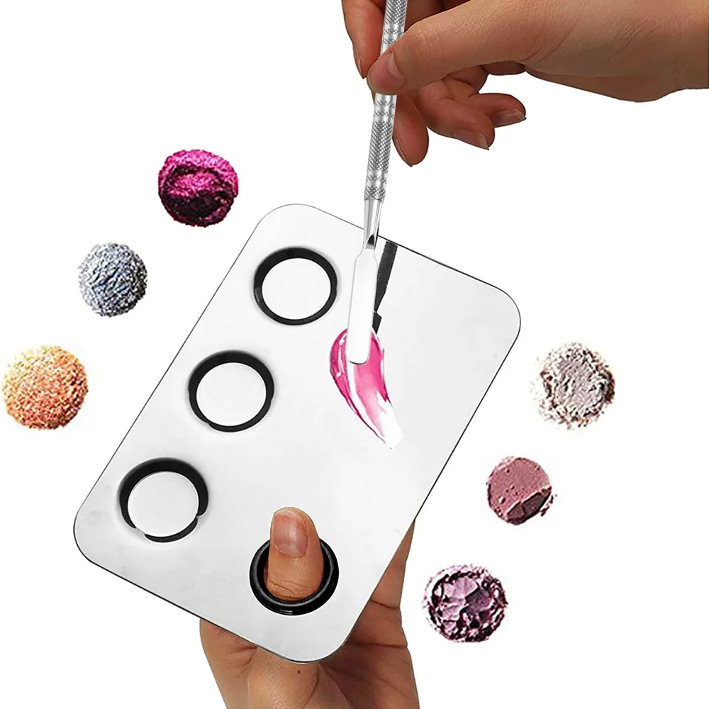 

Nail Art Mixing Manicure Cosmetic Foundation with 2 Spatulas