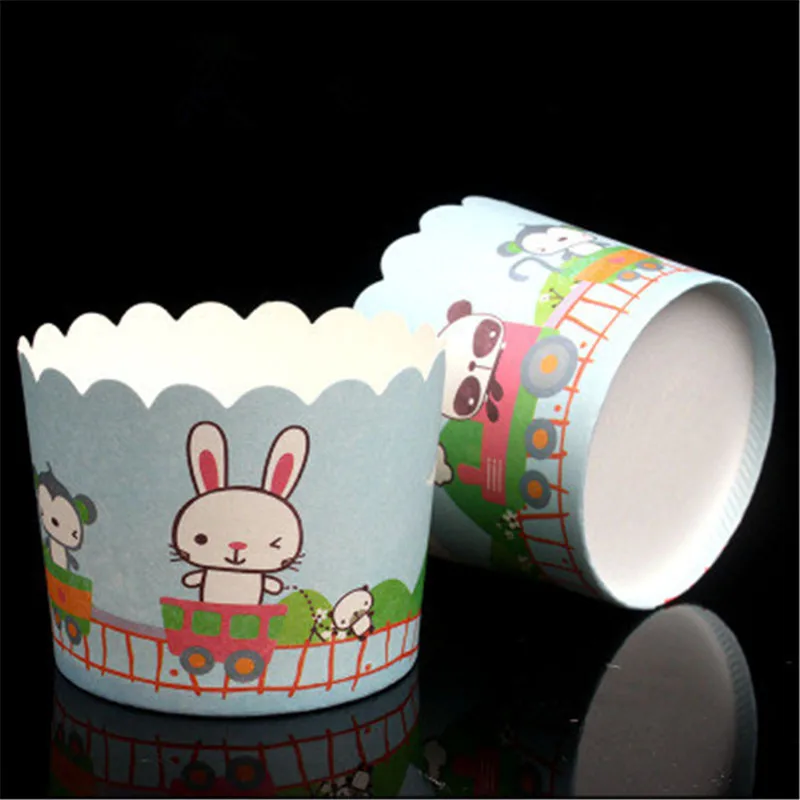 

50pcs Mini Flower Muffin Cupcake Paper Cup Cake Forms Cupcake Liner Baking Muffin Box Cup Case Dessert Cake Mold Decorating Tool