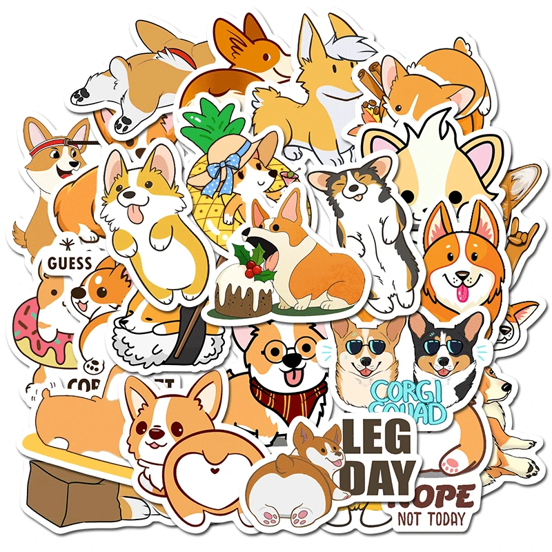 Милые корги собака пуля дневник декоративные наклейки из бумаги васи