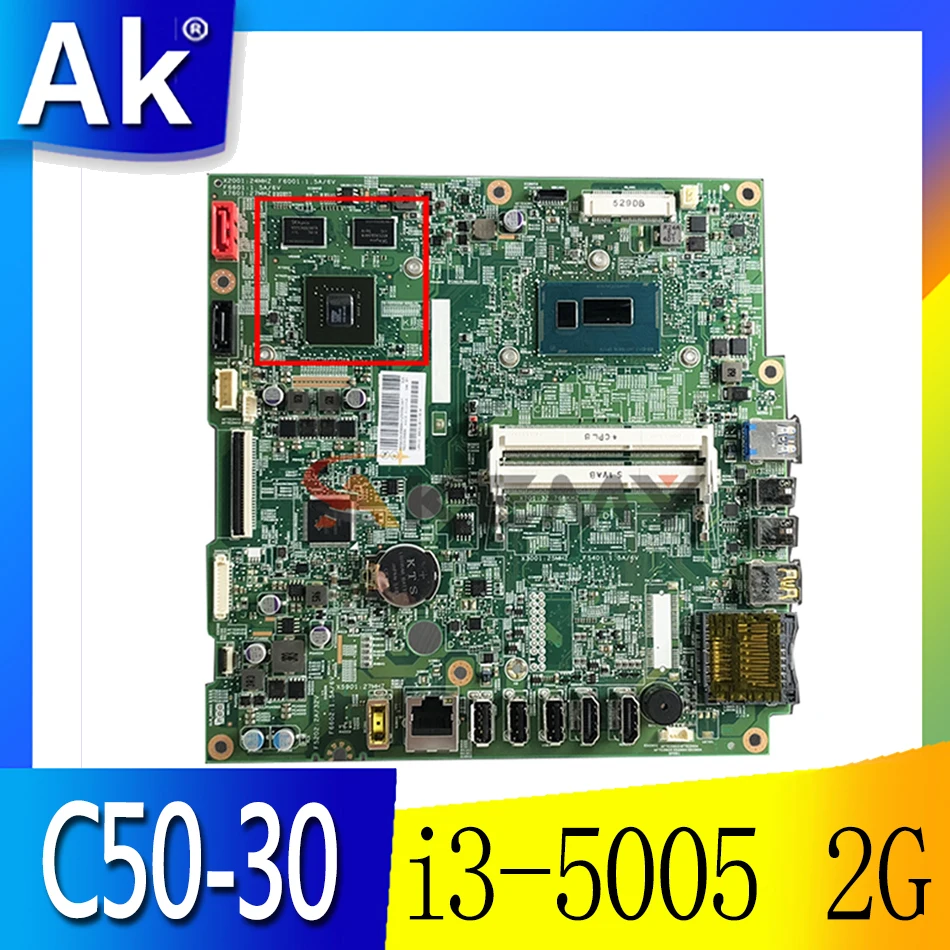 

14055-2 для Lenovo C50-30 C5030 S5030 все-в-одном компьютере материнская плата i3 5005 процессор 2G 5B20L58998 348.01X05.002 100% тесты OK