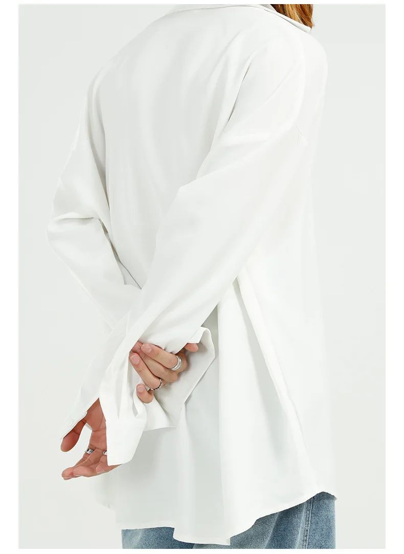 

Men Heart-shaped Japan Korea Style Streetwear Loose Casual Long Sleeve Shirts Vintage Fashion Hip Hop Oversize Shirt for Male