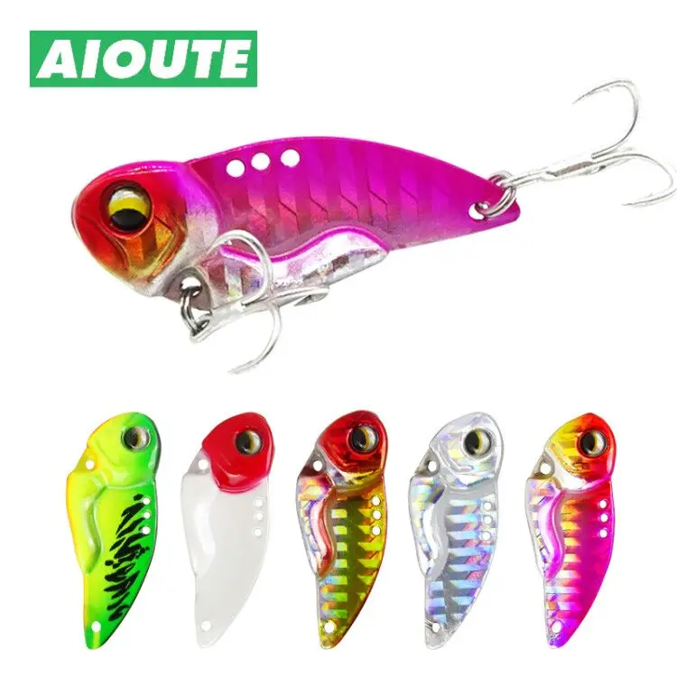 Рыболовные металлические приманки с трехмерными глазами вибрирующие для ловли
