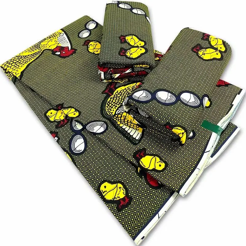 

Real African Wax Print Fabric High Quality 100% Cotton Ankara Wax Nigeria Ghana style Clothing 6yards Y1511-1