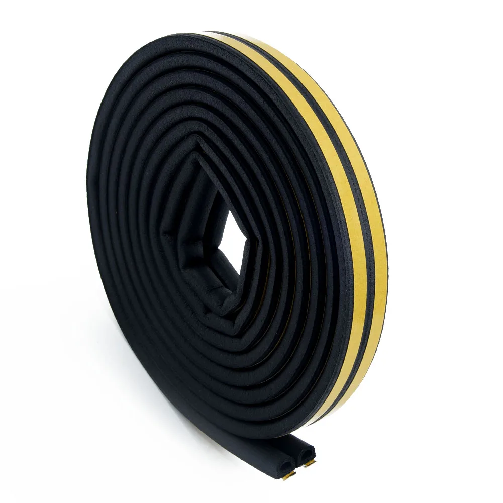 5 метров уплотнительная лента Звукоизолированные двери окна шкафа 9x6 мм D Тип