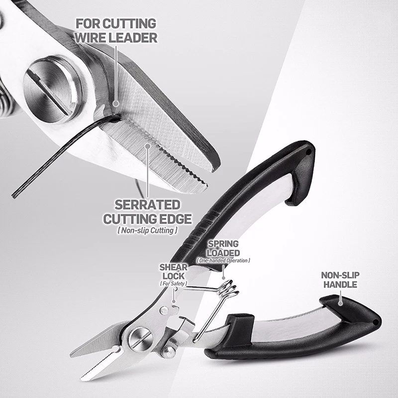 

Fishing Plier Scissor Braid Line Lure Cutter Hook Remover Tackle Tool Cutting Fish Use Tongs Scissors Fishing Pliers