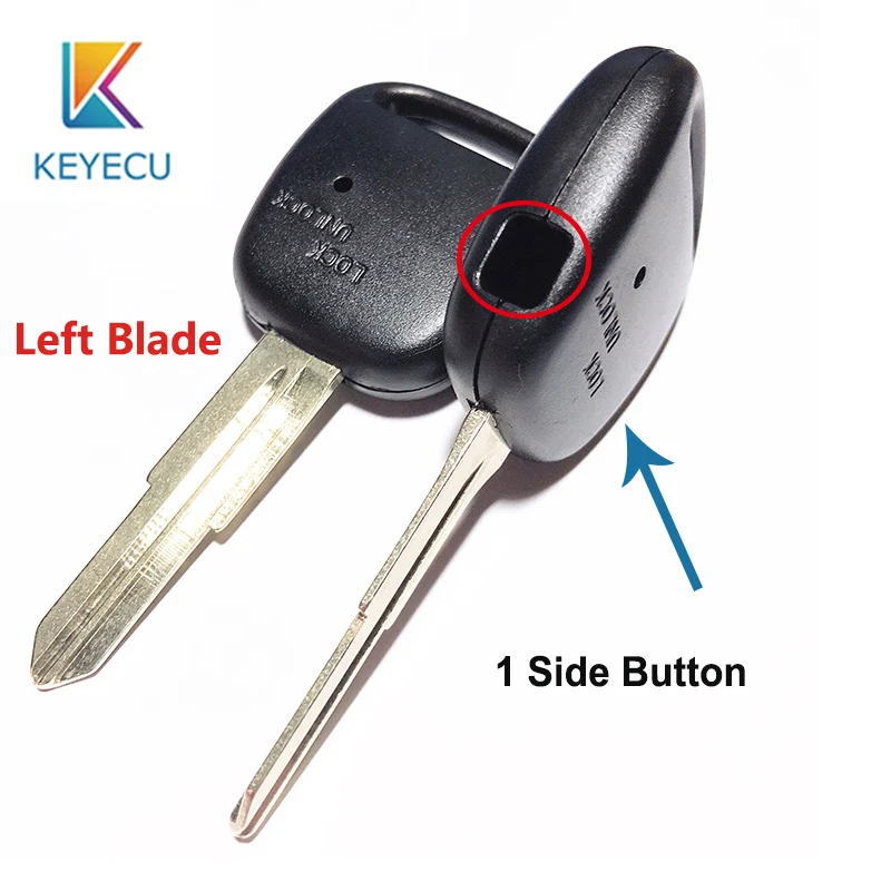 Запасной ключ KEYECU с 1 отверстием боковой корпус Автомобильный Дистанционный