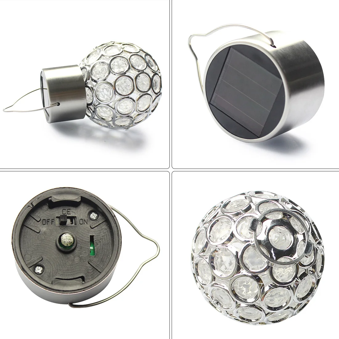 

NEW Crystal ball LED Solar Lamp Power LED String Fairy Lights Solar Garlands Garden Christmas Decor For Outdoor Home Party Decor