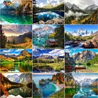 XUEQIXIAOZU 5D DIY Полный Круглый пейзаж брильянтовая картина алмазной мозаики установка изображение пейзажа, украшение для дома, подарок 2020 Новый