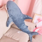 Плюшевая игрушка акулы 80100 см, популярная Подушка для сна, дорожная кукла-компаньон, подарок, успокаивает милых мягких животных, подушка-рыба, детские игрушки