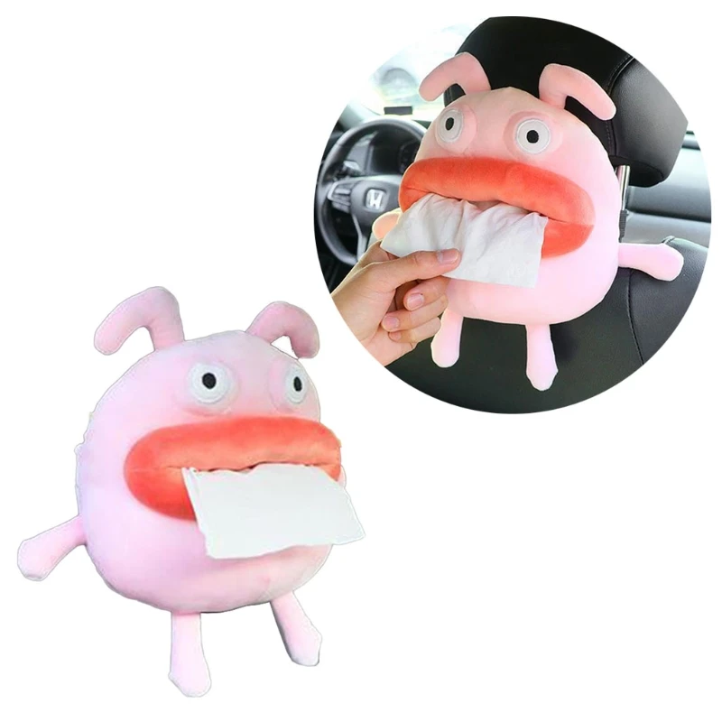 

Thick Lip Monster Tissue Organizer Holder Case Armrest Box Apply to All Cars