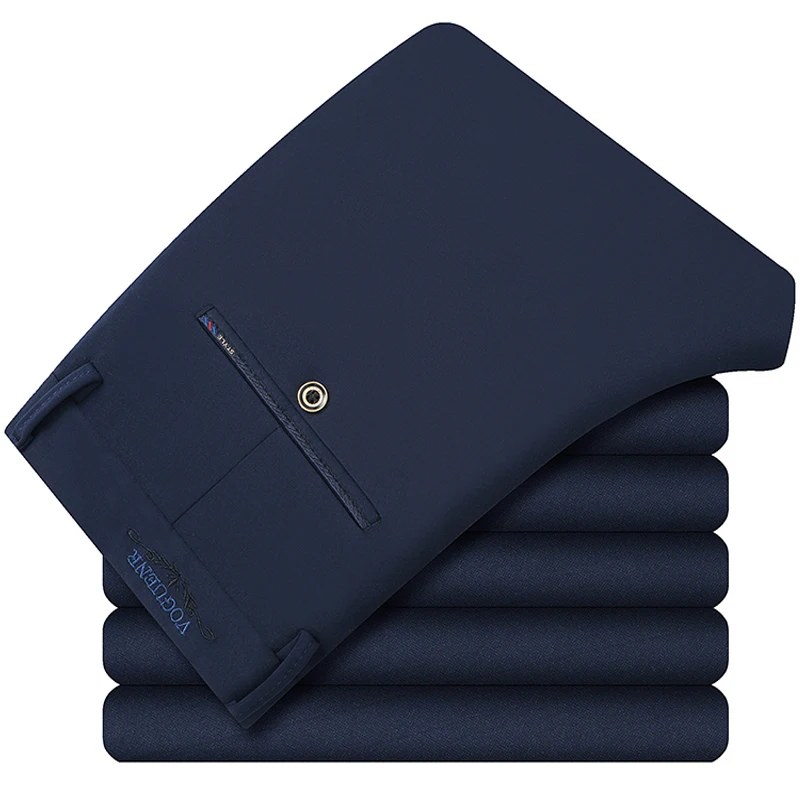 BINHIIRO осенние мужские брюки британский стиль тонкие с лицевым покрытием микро