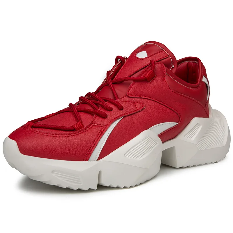 2019 Для мужчин ботинки с массивным каблуком качественные дышащие из