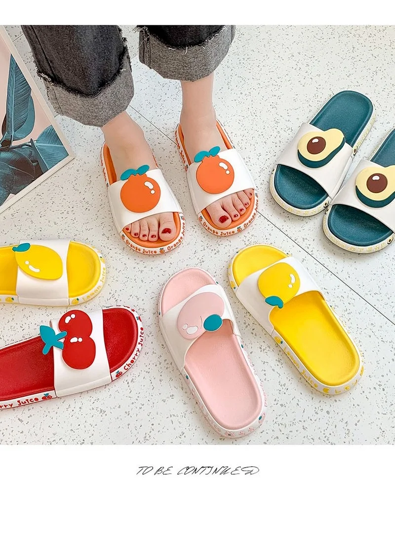 

Slippers Sandals Summer Kawaii Flip Flops Platform Flat New Arrival Rubber House Bedroom Bathroom Slides Beach Casual Soft