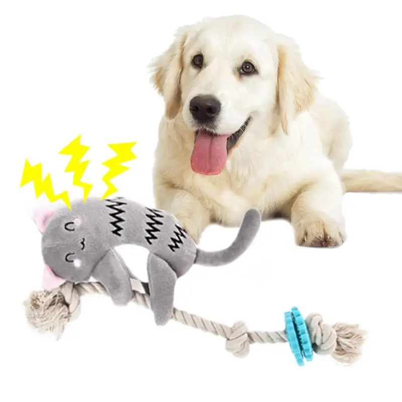 Игрушка для домашних животных милые плюшевые животные музыкальный звук грызунок