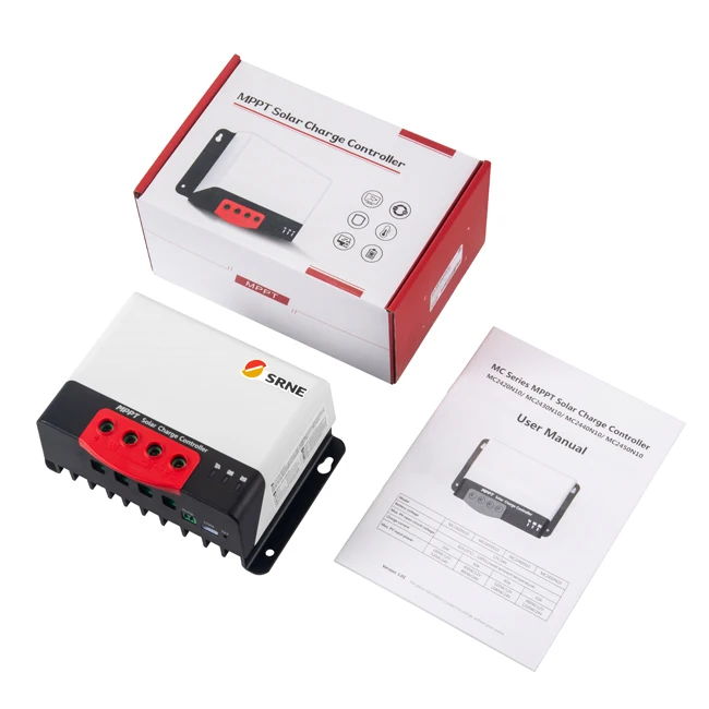 Контроллер заряда солнечной батареи 50 А SRNE MPPT MC2450N10 12 В 24 для домашней системы с