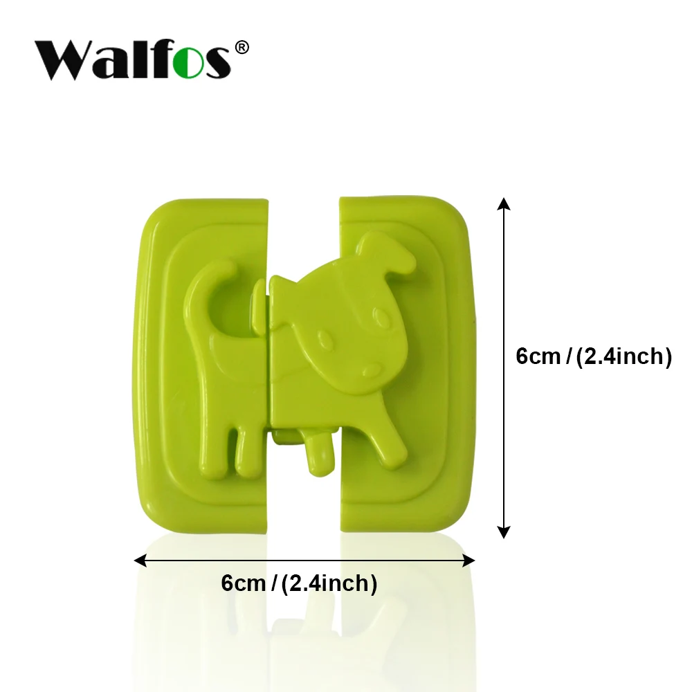 

WALFOS Cabinet Door Refrigerator Toilet Safety Lock For Child Baby Safety Lock Cartoon Dog Puppy Shape Safety Fridge Door Locks