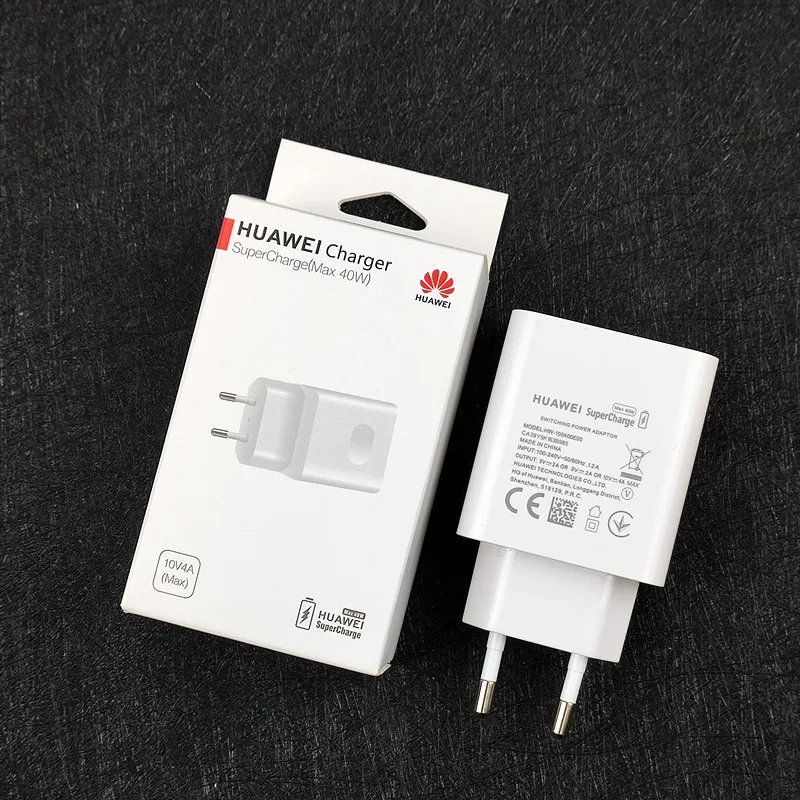 Оригинальное автомобильное зарядное устройство huawei P30 Supercharge быстрая зарядка 40