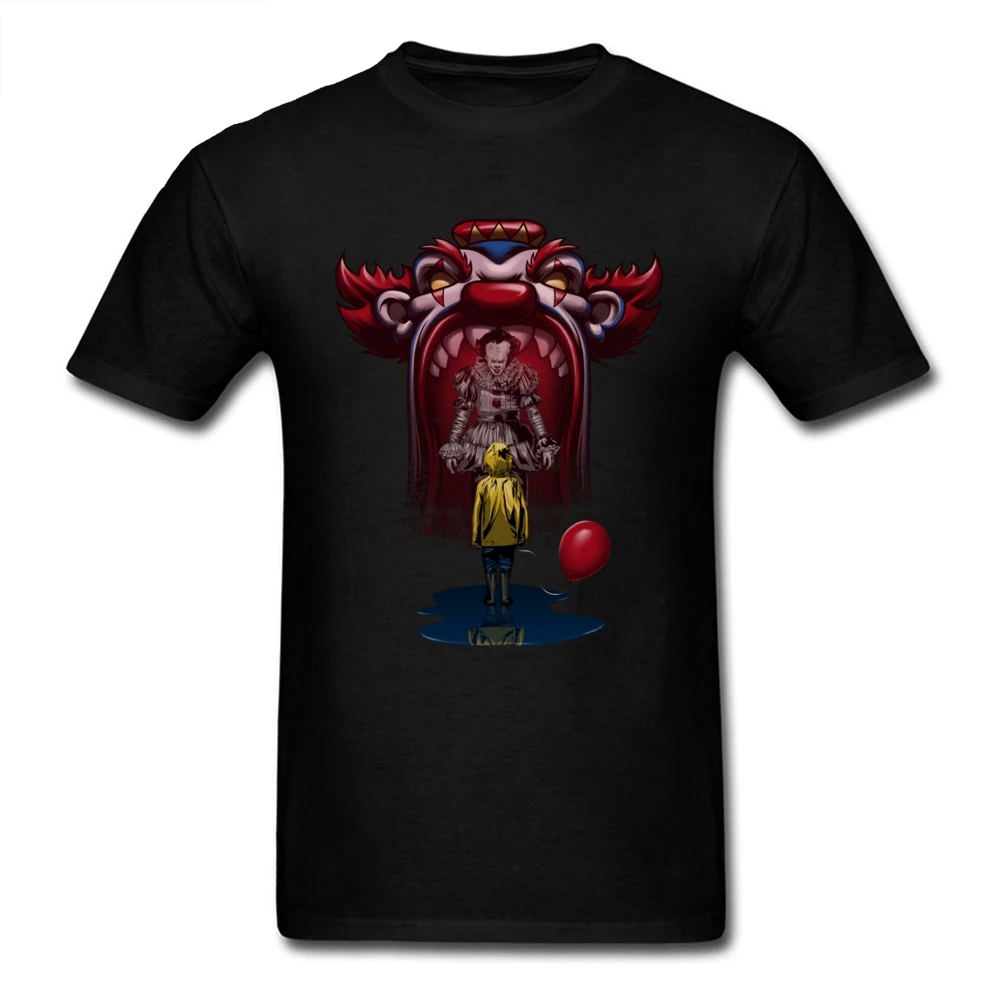 

It Can Be Fun T-shirt Men 100% Cotton T Shirt Horror Clown Tshirt No Fade Little Boys Tops Red Balloon Tees Halloween Clothes