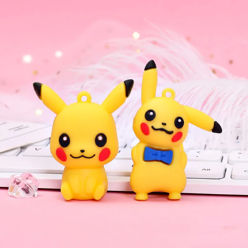 

Pokemon Figures Toy Pocket Monsters Elf Pikachu Doll Purse Pendant Keychain Lovely Girl Kids Gift Bag Pendants