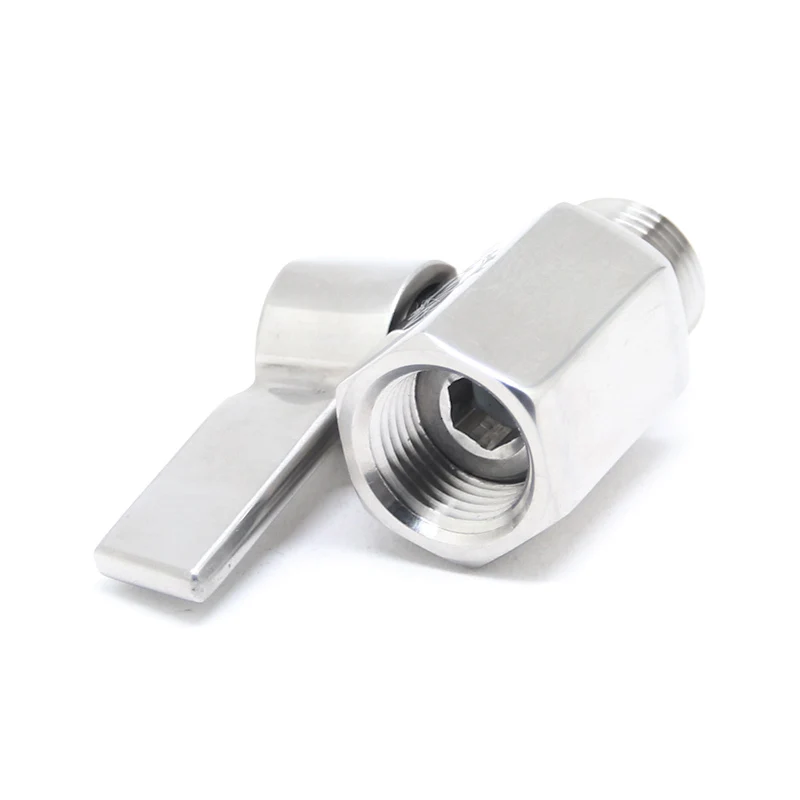 Шаровой мини-клапан из нержавеющей стали BSP NPT для мужчин и женщин воздушные