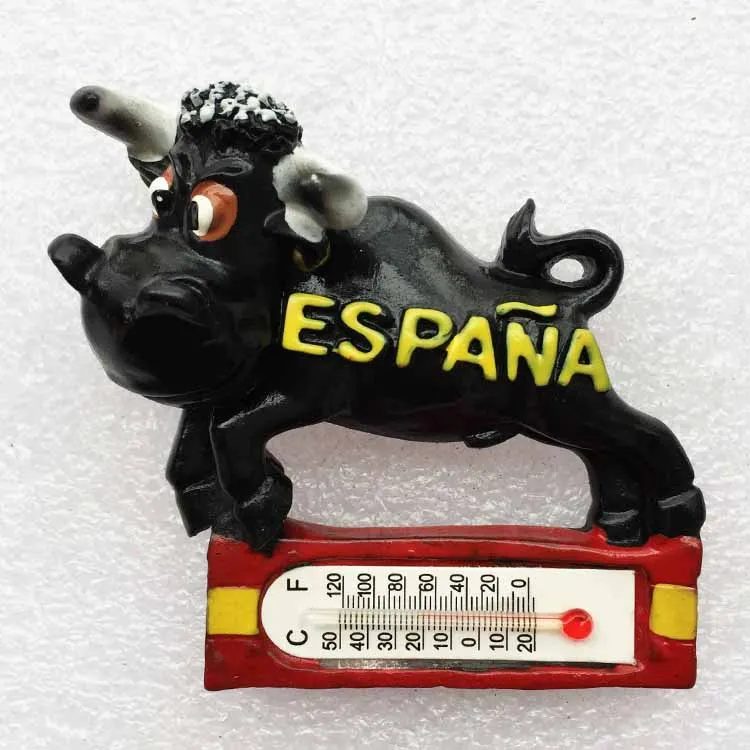 Ручная роспись Испания Pamplona коррида 3D магнит на холодильник туристические сувениры магнитные наклейки подарок - Цвет: 017