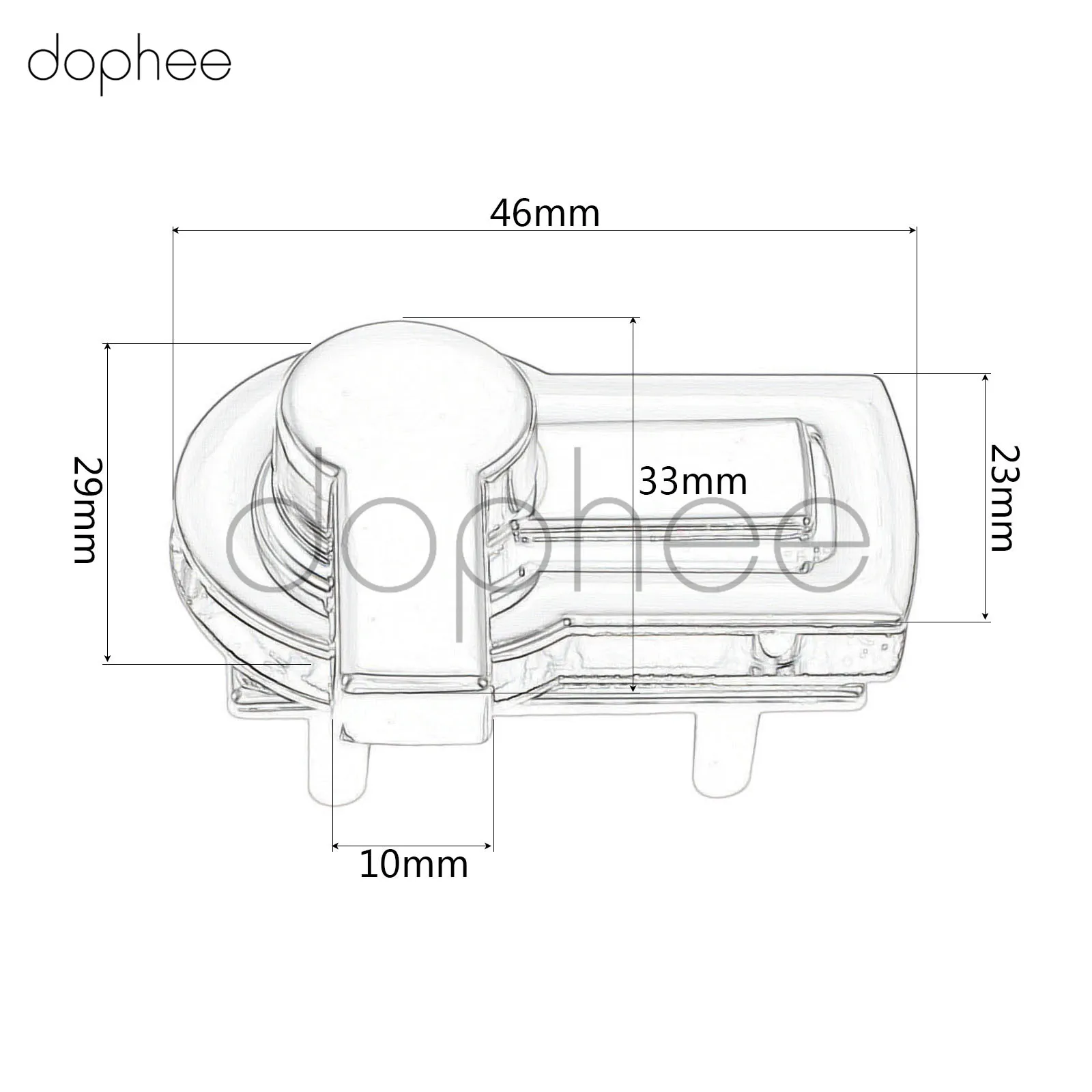 Dophee 1 комплект сделай сам металлическая застежка поворотный замок для сумки