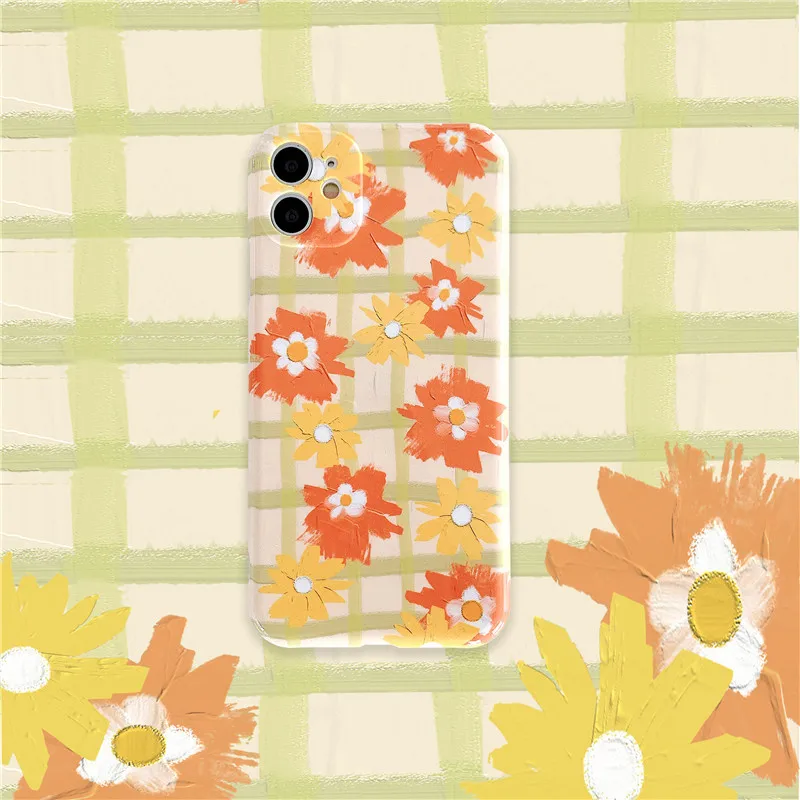 iPhone 11 Case Pro Max Women Cool Flower 7 8 Plus SE XR Xs X Apple 11pro 8Plus Phone Soft Cover |
