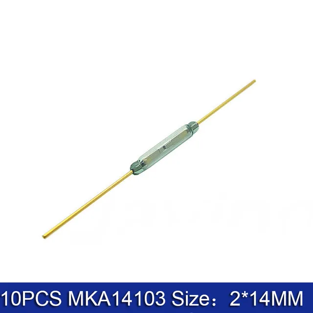 10 шт. магнитный переключатель N/O Reed 2*14 мм нормально открытый индукционный N/C