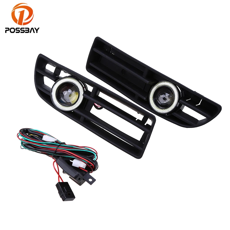 POSSBAY 1 пара Нижняя передняя бампер решетки гриль Дневной светильник угол глаза