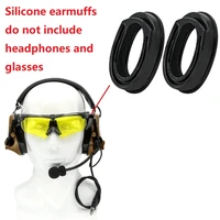 tactical earmuffs sights ear pads hunting sport tactical headphones peltor comtac i ii iii iv noise reduction earphones earmuffs