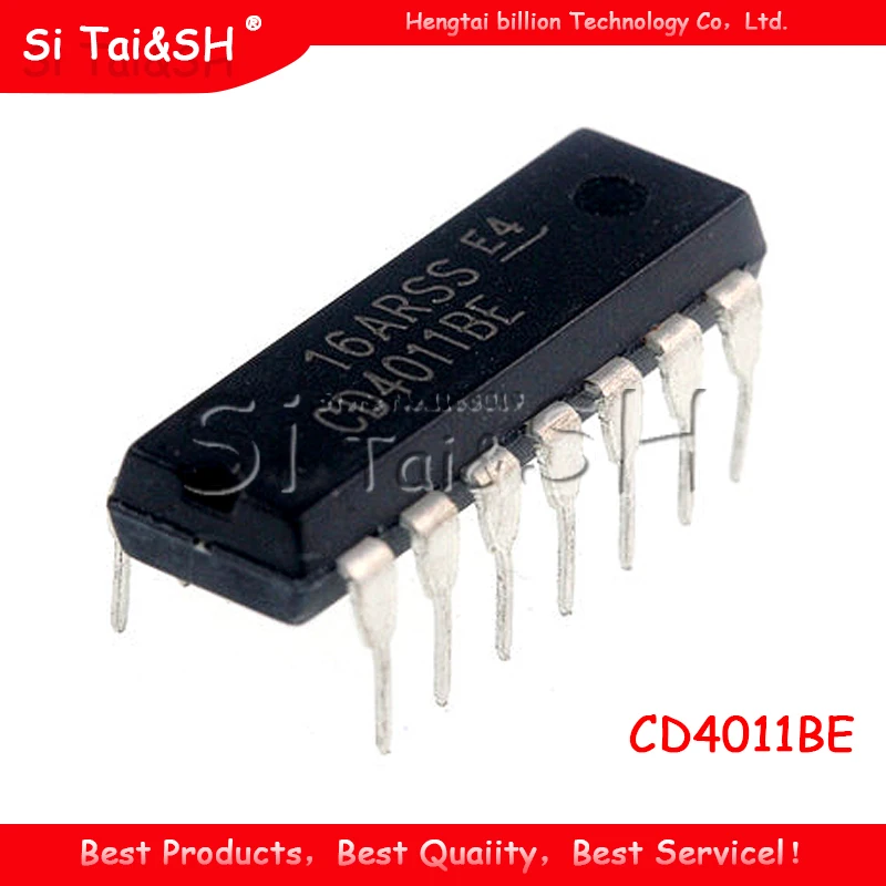10 шт. CD4011BE DIP14 CD4011 DIP 4011BE DIP-14 Новый и оригинальный IC | Электронные компоненты