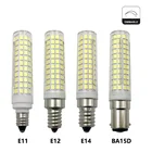 Dimmbale 15 Вт светодиодные лампы светильник G9 E11 E12 E14 BA15D небольшой мозоли СИД светильник, керамические гнезда ламп AC110V 220v