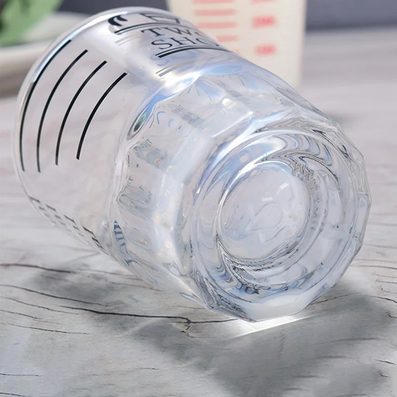 Стеклянная мерная чашка 30/60 мл стеклянная унция для эспрессо со шкалой кухонные