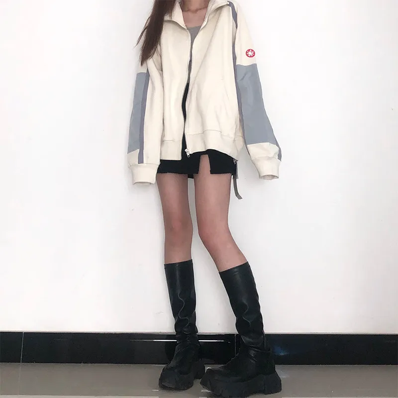 

2020fw Cavempt C.E 20ss TAPED PANEL ZIP SWEAT Jacket Men Women 1:1 High Quality Streetwear Coats Cav Empt Jacket