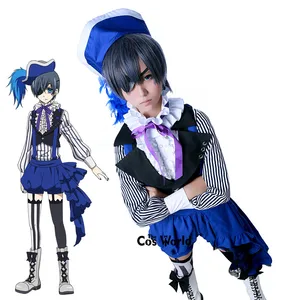 Книга черного дворецкого курошицудзи цирка Сиэль униформа наряд аниме костюмы для косплея