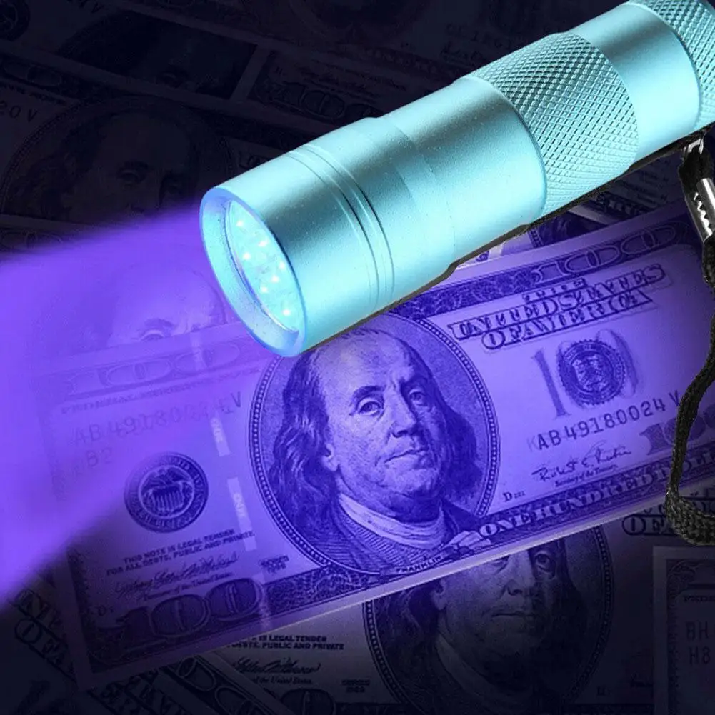 

Purple-Light Flashlight USB Rechargeable 3 Mode Ultraviolet Lights Flashlight Curing UV Jade Money Fluorescent Mini LED S7W0