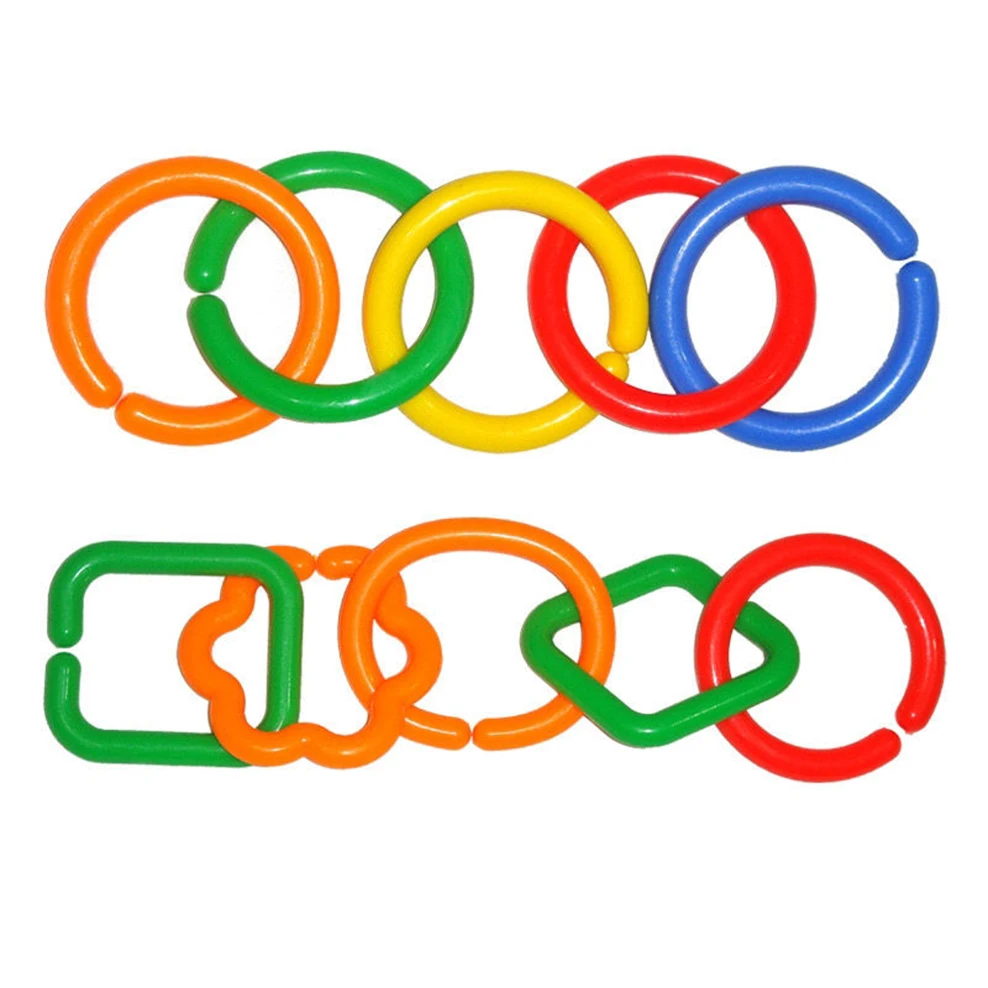 

Geometric Clasp Ring Blocks Splicing Building Blocks Plastic Buckle Early Education Desktop Toys Montessori Teaching Aids