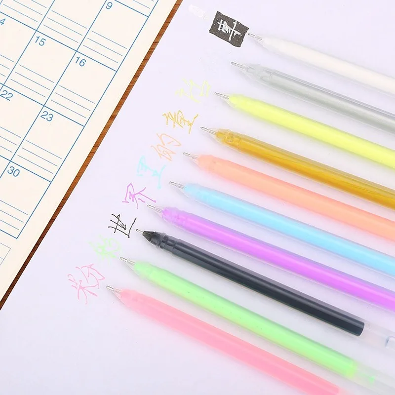 20PCs Highlighter Pens Creative DIY Album Highlight Pastel Pen Large Capacity Candy 10 Colors Graffiti Marker Pens School Office