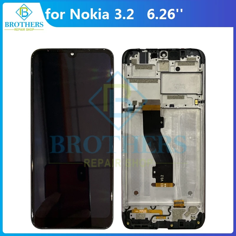 lcd screen for nokia 3 2 lcd display for nokia ta 1156 ta 1159 ta 1164 lcd assembly touch screen digitizer phone parts tested free global shipping