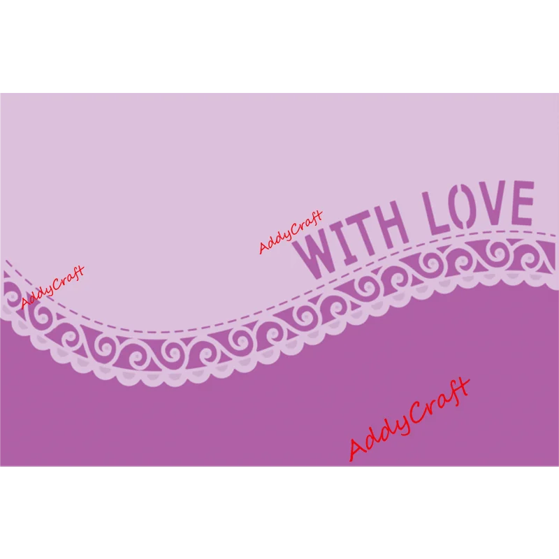 Металлические Вырубные штампы желания любовь кружева форма для скрапбукинга