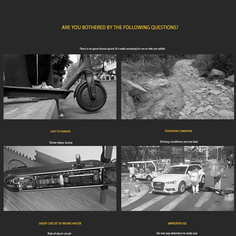 Обновленные детали для электроскутера Ninebot ES2 бронированная защитная пластина