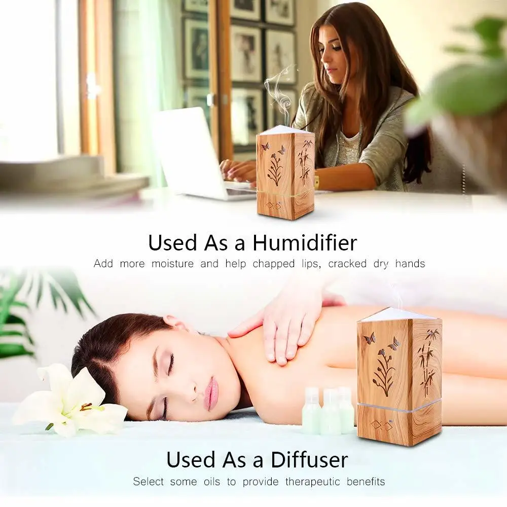 Увлажнитель воздуха для дома и офиса 7 цветов 200 мл | Бытовая техника