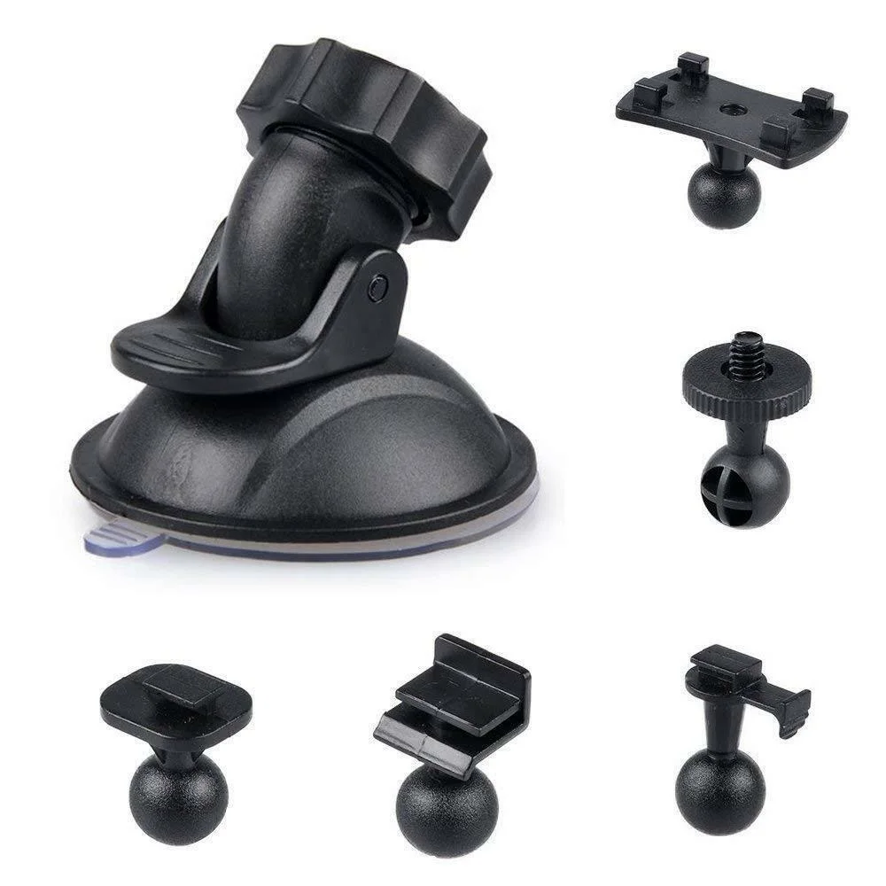 

Car Suction Cup Holder Mount for Dash Cam Vehicle Video Recorder 5 Way Adapter