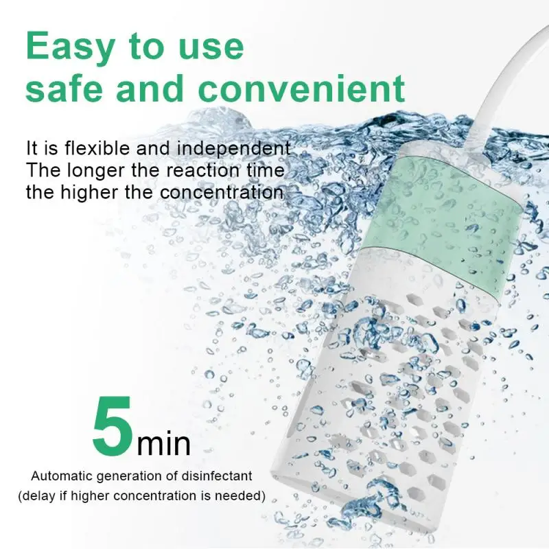 

DIY Disinfectant Maker Sprayer Portable USB Sterilizer Household Hypochlorite Generator Fast Sterilization Dynalysor Sprayer NEW